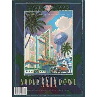 Super Bowl XXIX Game Program Memorabilia San Francisco 49ers vs. San Diego