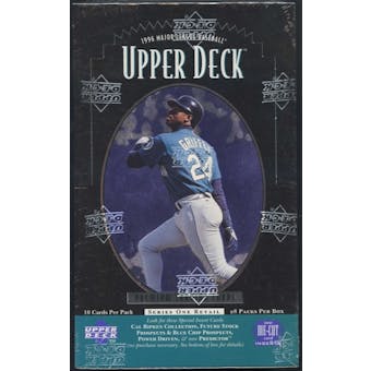 1996 Upper Deck Series 1 Baseball Retail 28-Pack Box