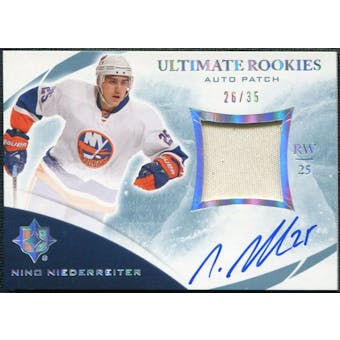 2010/11 Ultimate Collection Rookie Patch Autographs #124 Nino Niederreiter 26/35