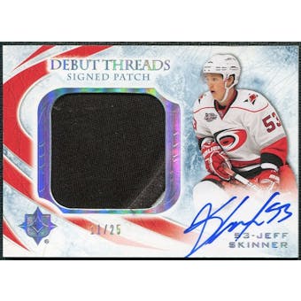 2010/11 Ultimate Collection Debut Threads Patches Autographs #SDTJS Jeff Skinner 11/25