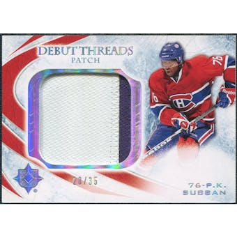 2010/11 Ultimate Collection Debut Threads Patches #DTPS P.K. Subban 20/35