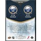 2010/11 Ultimate Collection Patches Duos Autographs #ADJMM Ryan Miller Tyler Myers 4/5