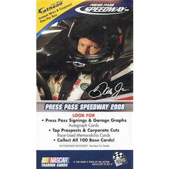 2008 Press Pass Speedway Racing Blaster 4-Pack Box