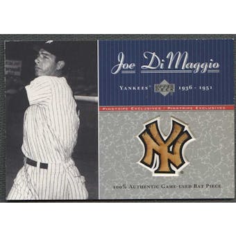 2001 Upper Deck Pinstripe Exclusives Baseball Joe DiMaggio Bat #006/100