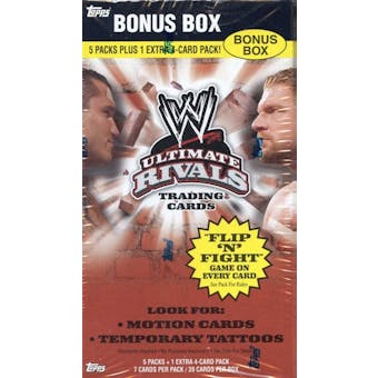 2008 Topps WWE Ultimate Rivals Wrestling Blaster 5-Pack Box