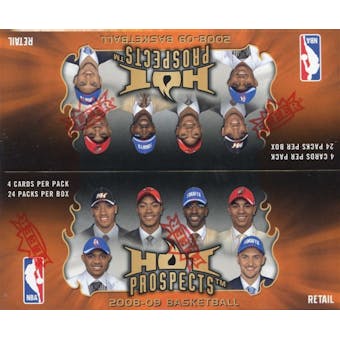 2008/09 Fleer Hot Prospects Basketball 24-Pack Box (One Autograph or Memorabilia Card Per Box)!
