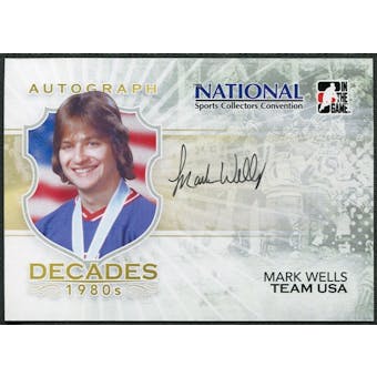 2010/11 ITG Decades The 80's National Edition Autographs #AMW Mark Wells 5x7