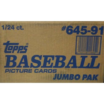 1991 Topps Baseball Jumbo Case Box