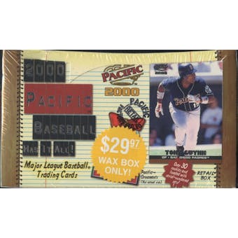 2000 Pacific Baseball Retail Box