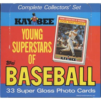1986 Topps Kay Bee Baseball Factory Set Box
