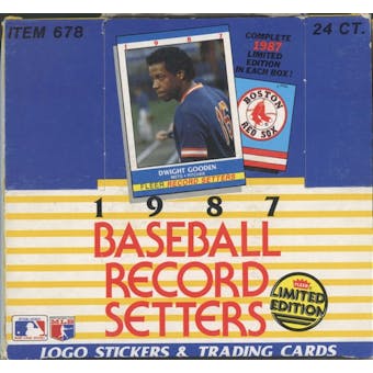 1987 Fleer Record Setters Baseball Factory Set Box