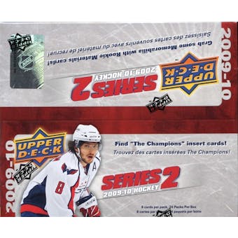 2009/10 Upper Deck Series 2 Hockey 24-Pack Box
