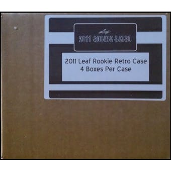 2011 Leaf Rookie Retro Hobby 4-Box Case