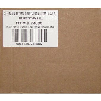 Justin Bieber 24-Pack 20-Box Retail Case (2010 Panini)