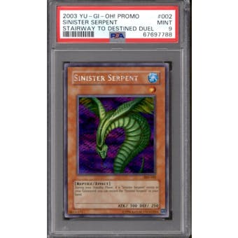 Yu-Gi-Oh Stairway To The Destined Duel Promo Sinister Serpent SDD-002 PSA 9