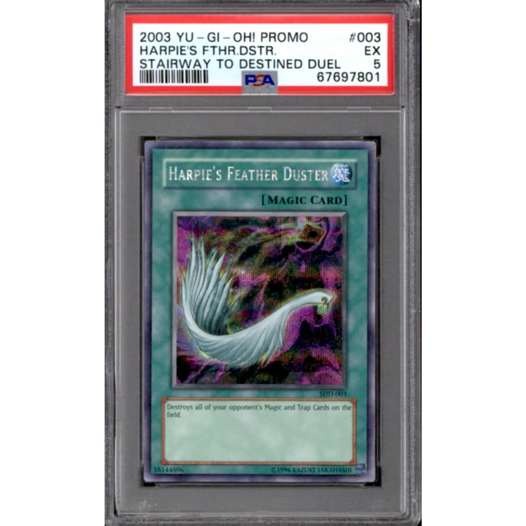 Yu-Gi-Oh Stairway To The Destined Duel Promo Harpie's Feather Duster SDD-003 PSA 5 | DA Card World Yu-Gi-Oh Stairway To The Destined Duel Promo Harpie's Feather Duster SDD-003 PSA 5 | DA Card World