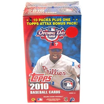 2010 Topps Opening Day Baseball 10-Pack Box