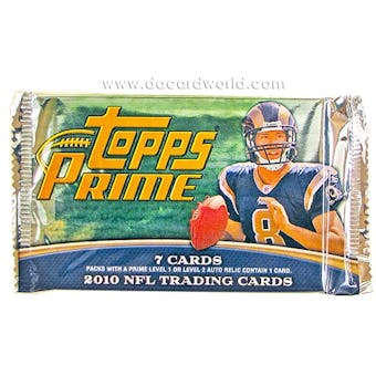 2010 Topps Prime Football Retail Pack