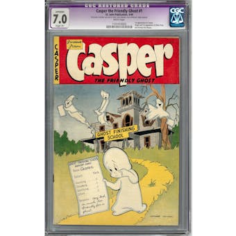 Casper the Friendly Ghost #1 CGC 7.0 Apparent Slight (P) Restoration (W) *1101410002*
