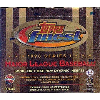 1998 Topps Finest Series 1 Baseball Jumbo Box