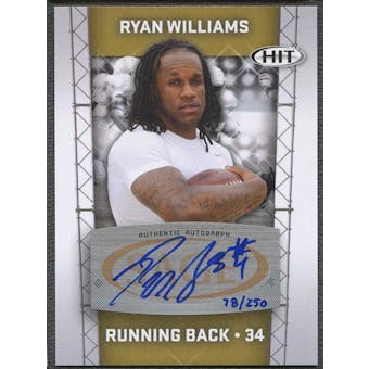 2011 Sage Hit Football Ryan Williams Rookie Auto #078/250