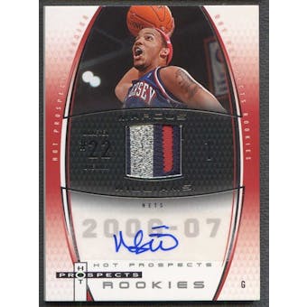 2006/07 Hot Prospects Basketball Marcus Williams Rookie Patch Auto #173/250