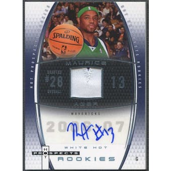 2006/07 Fleer Hot Prospects Basketball Maurice Ager Rookie Patch Auto #01/15
