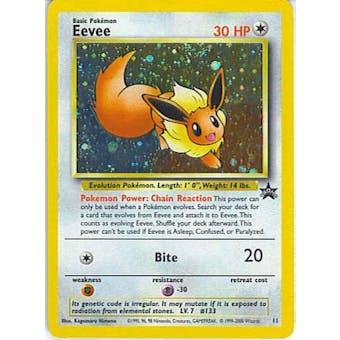 Pokemon Promo Single Eevee 11 WOTC Promo - SLIGHT PLAY (SP)