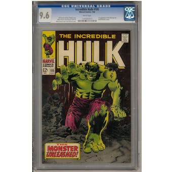 Incredible Hulk #105 CGC 9.6 (W) *1107047015*