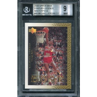 2000 Upper Deck Century Legends Gold #66 Michael Jordan 1/1 BGS 9 Mint *1735