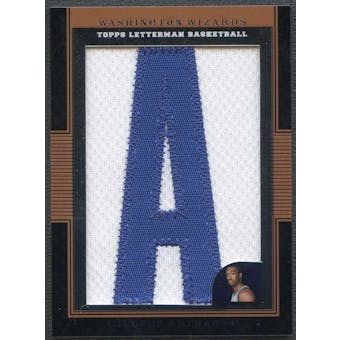 2007/08 Topps Letterman Basketball Gilbert Arenas Letter "A" Patch #9/9