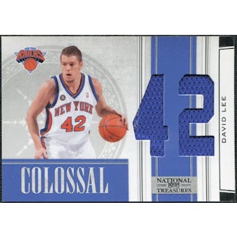2009/10 Playoff National Treasures Colossal Materials Jersey Numbers #11 David Lee /25