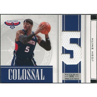 2009/10 Playoff National Treasures Colossal Materials Jersey Numbers #45 Josh Smith /99
