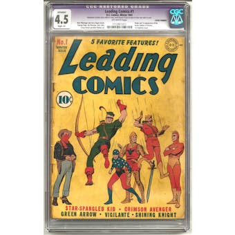 Leading Comics #1 CGC 4.5 (OW) Slight (A) Restoration *1112911011*