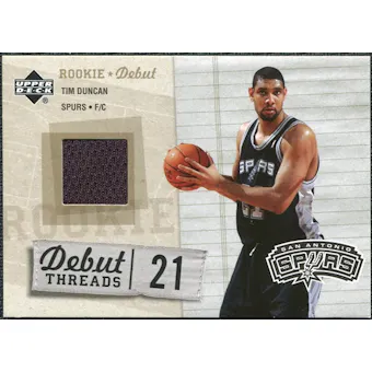 2005/06 Upper Deck Rookie Debut Threads #TD Tim Duncan