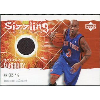 2005/06 Upper Deck Rookie Debut Sizzling Swatches #ST Stephon Marbury