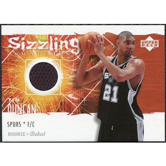 2005/06 Upper Deck Rookie Debut Sizzling Swatches #TD Tim Duncan