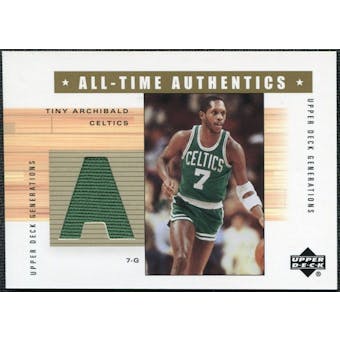 2002/03 Upper Deck Generations All-Time Authentics #TAA Nate Archibald Green