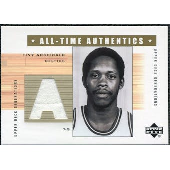 2002/03 Upper Deck Generations All-Time Authentics #TA2A Nate Archibald White