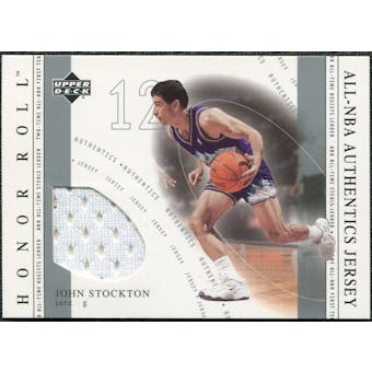 2001/02 Upper Deck Honor Roll All-NBA Authentic Jerseys #8 John Stockton