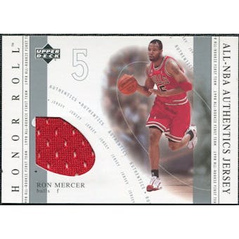 2001/02 Upper Deck Honor Roll All-NBA Authentic Jerseys #9 Ron Mercer