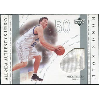 2001/02 Upper Deck Honor Roll All-NBA Authentic Jerseys #14 Mike Miller