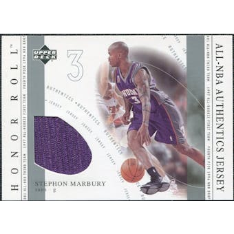 2001/02 Upper Deck Honor Roll All-NBA Authentic Jerseys #17 Stephon Marbury