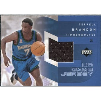 2002/03 Upper Deck UD Game Jerseys 1 #TBRJ Terrell Brandon R