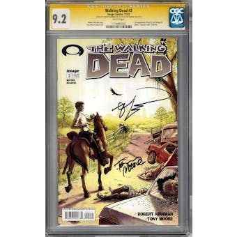 Walking Dead #2 CGC 9.2 Robert Kirkman Tony Moore Signature Series (W) *1114885002*