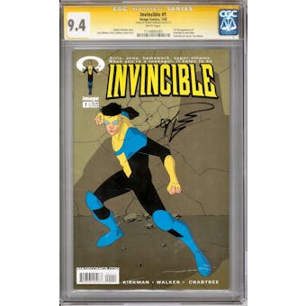 Invincible #1 CGC 9.4 Robert Kirkman Signature Series (W) *1114885003*