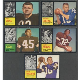 1962 Topps Football Complete Set (EX+)