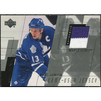 2000/01 Upper Deck Game Jerseys #MS Mats Sundin Series 1