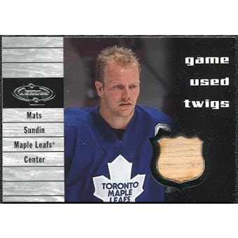 2000/01 Upper Deck UD Heroes Game-Used Twigs #TMS Mats Sundin