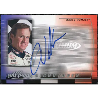 2000 Upper Deck Maxximum Signatures #RW Rusty Wallace Autograph